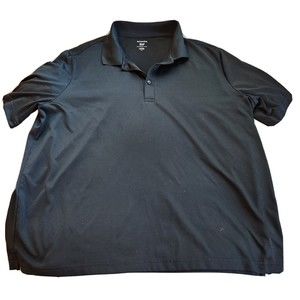 GEORGE Polo Mens Short Sleeve Top Shirt Mens Black 2XL‎ Golf Activewear Big